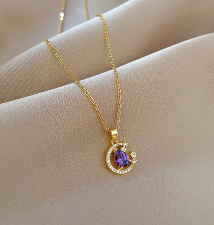 Blue Starry Sky Necklace null