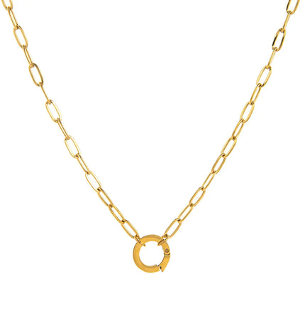 18K Gold Plated Stainless Steel DIY Chain Necklace null