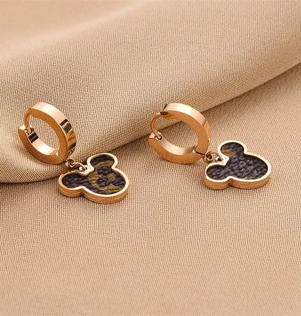 Titanium Steel No-Fading Geometric Earrings null