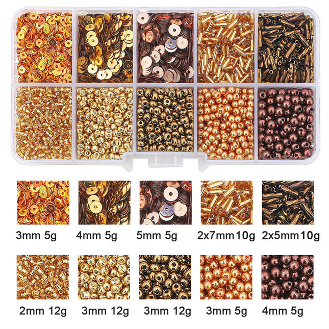 Glass Beads Handmade Diy Same Color Sequin Beads